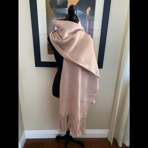 BCBG Max Azaria neutral pink nude scarf new